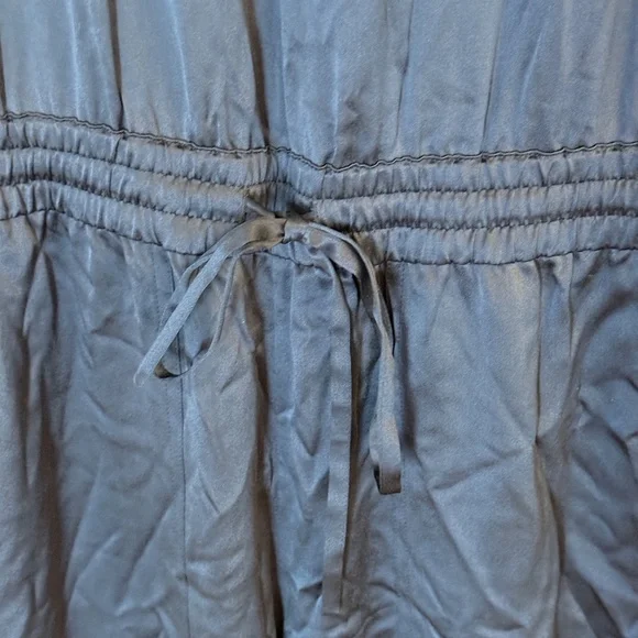 Theory Hekuba Silk Jumpsuit Dark Blue 31862